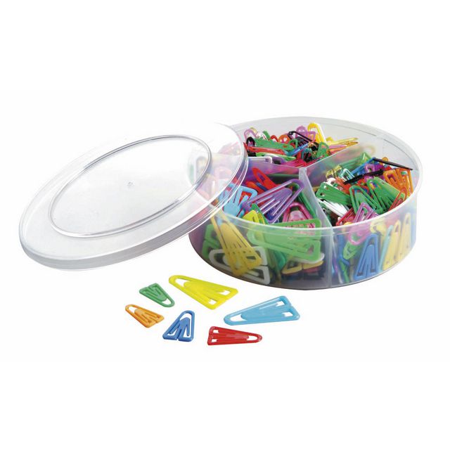 Laurel Plastgem, polystyren, plast, 21, 25 och 35mm, 420 stycken, blandade 420/fp | Kontorsmaterial - Till skrivbordet - Gem | Kontorsexperten