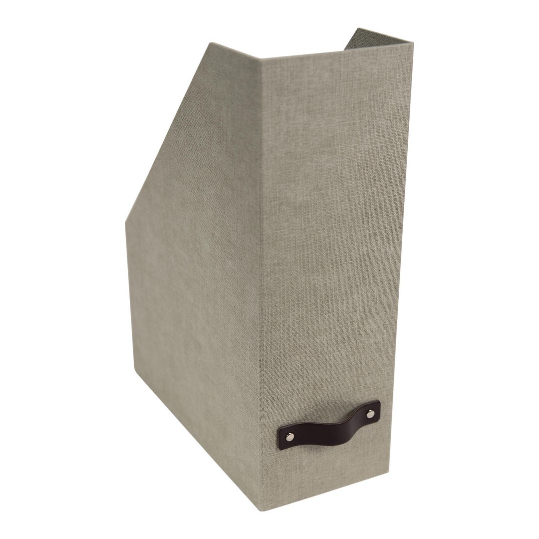 BIGSO BOX Tidskriftssamlare Estelle linne | Kontorsmaterial - Till skrivbordet - Tidskriftssamlare | Kontorsexperten