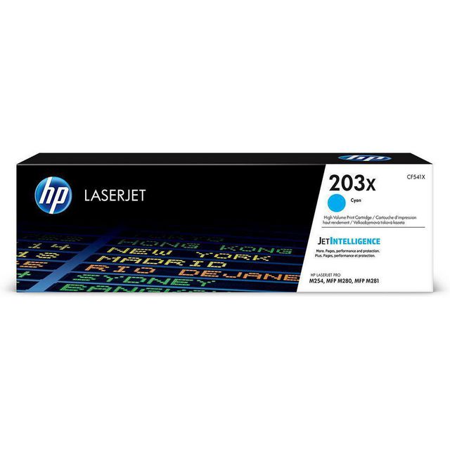HP Toner CF541X 203X 2,5K Cyan | Toner och bläck - Tonerkassetter - Toner HP | Kontorsexperten
