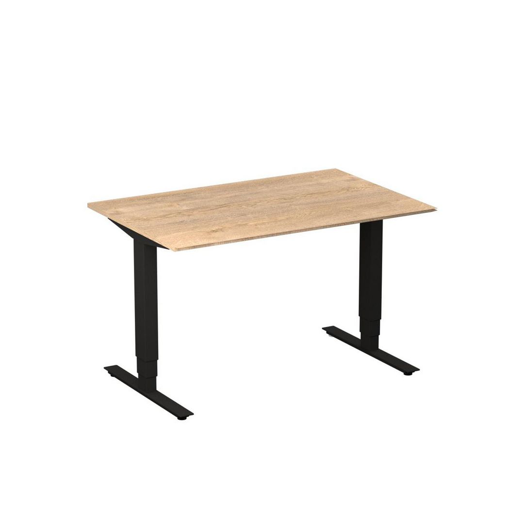 DENORD DESIGN Bord höj/sänk Pro 1200x800 ek/svart | Kontorsmöbler och inredning - Bord och hurtsar - Skrivbord - Höj/sänkbar | Kontorsexperten