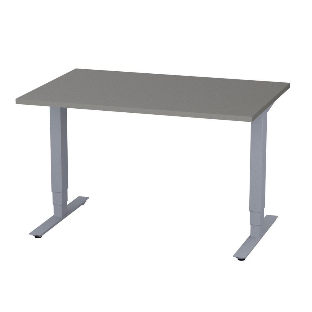 DENORD DESIGN Bord höj/sänk Pro 1200x800 grå/silver | Kontorsmöbler och inredning - Bord och hurtsar - Skrivbord - Höj/sänkbar | Kontorsexperten