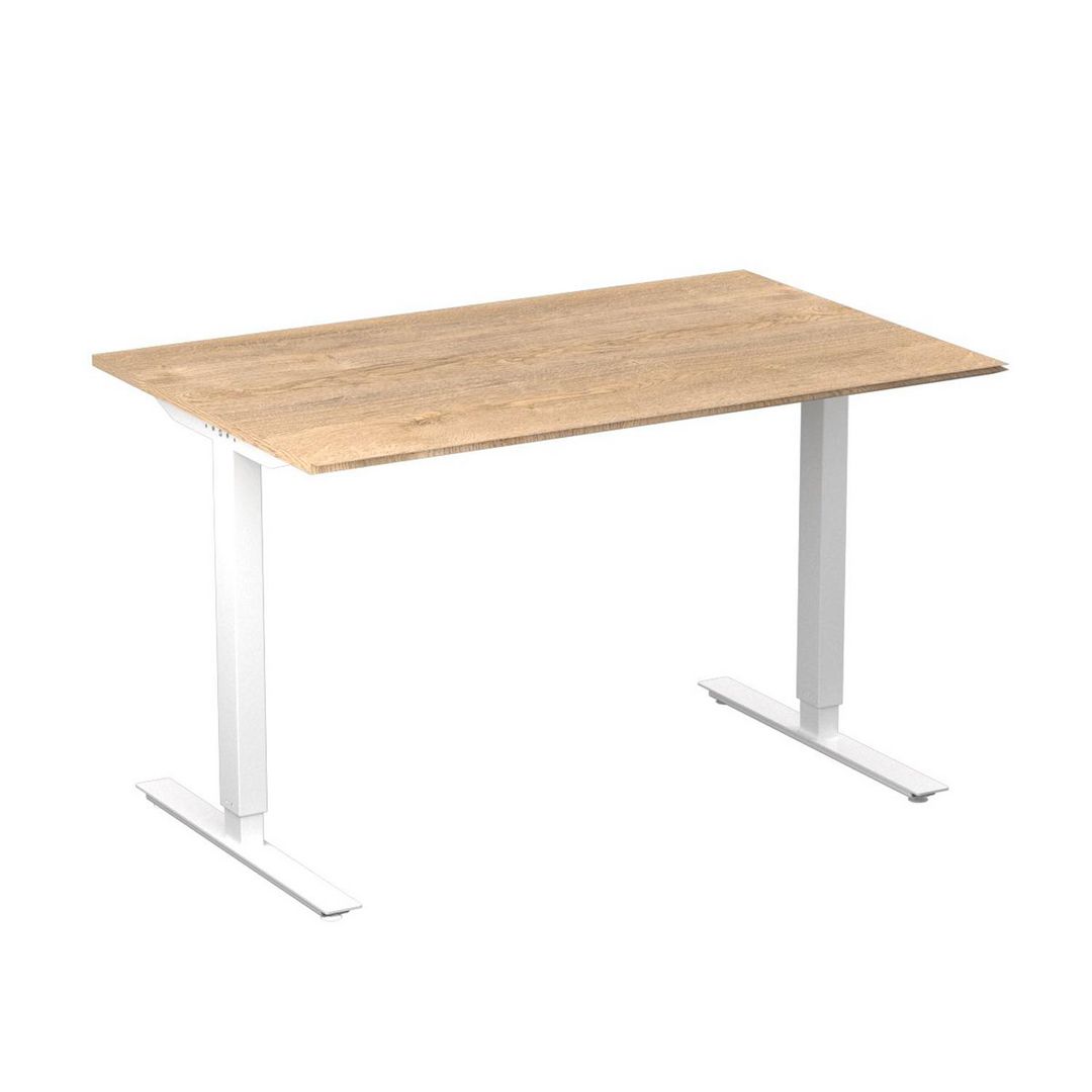 DENORD DESIGN Bord höj/sänk Basic 1200x800 ek/vit | Kontorsmöbler och inredning - Bord och hurtsar - Skrivbord - Höj/sänkbar | Kontorsexperten