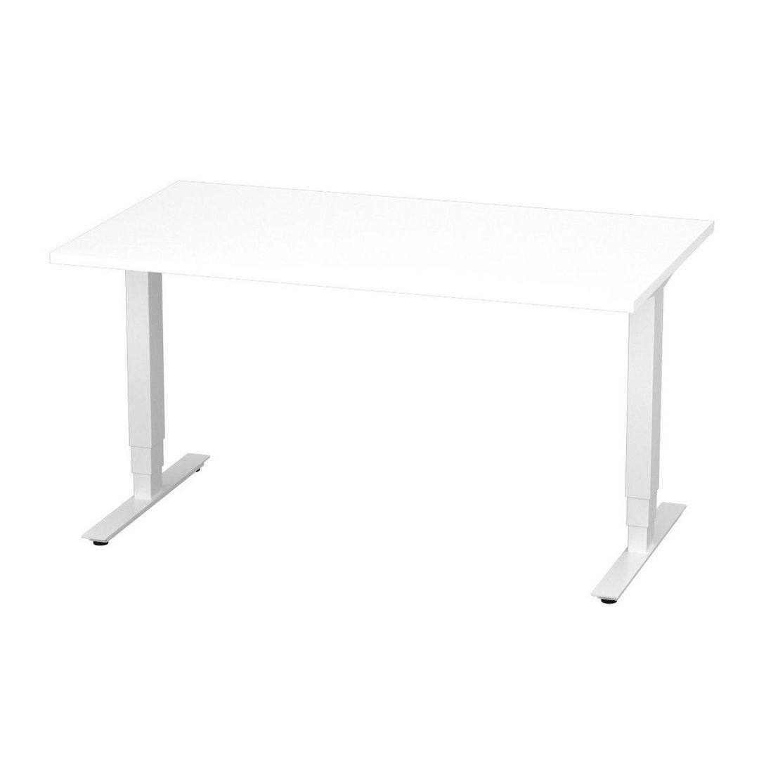 DENORD DESIGN Bord höj/sänk Pro 1400x800 vit/vit | Kontorsmöbler och inredning - Bord och hurtsar - Skrivbord - Höj/sänkbar | Kontorsexperten