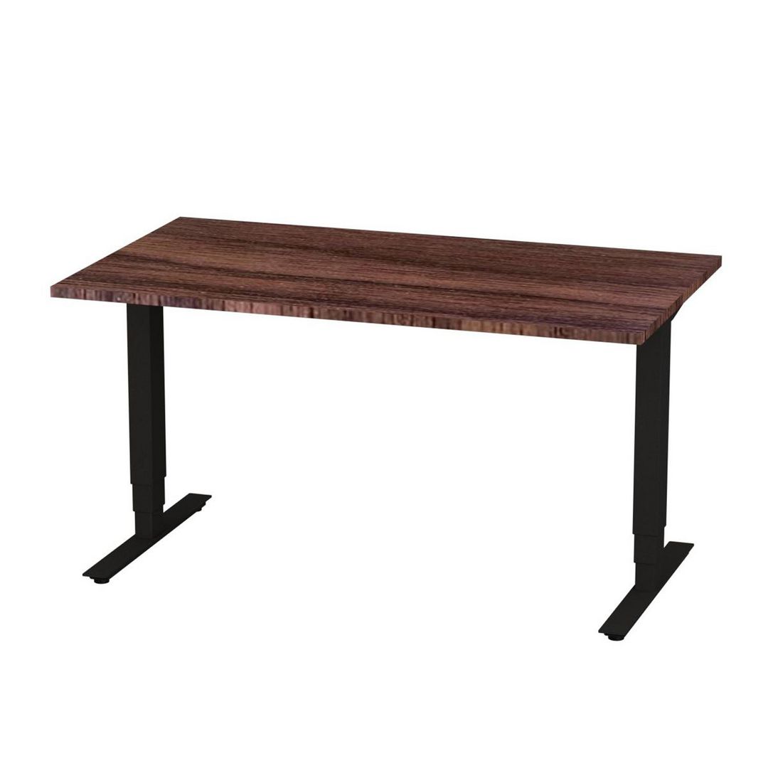 DENORD DESIGN Bord höj/sänk Pro 1400x800 valnöt/svart | Kontorsmöbler och inredning - Bord och hurtsar - Skrivbord - Höj/sänkbar | Kontorsexperten