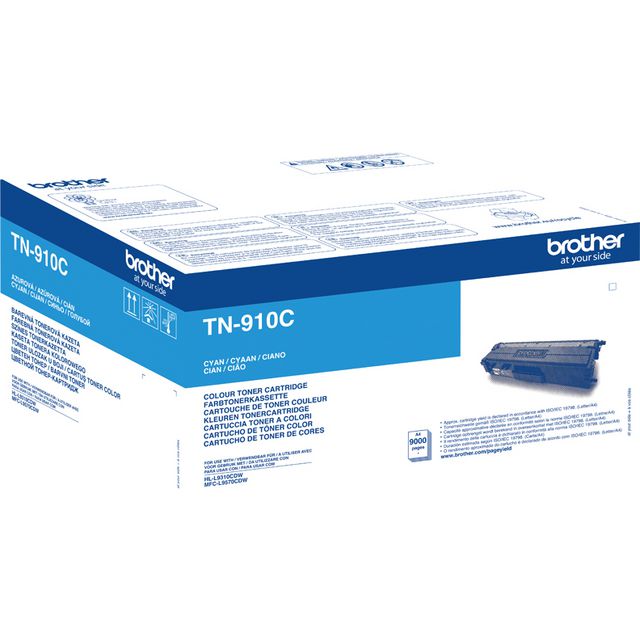 BROTHER Toner TN910C Cyan | Toner och bläck - Tonerkassetter - Toner Brother | Kontorsexperten