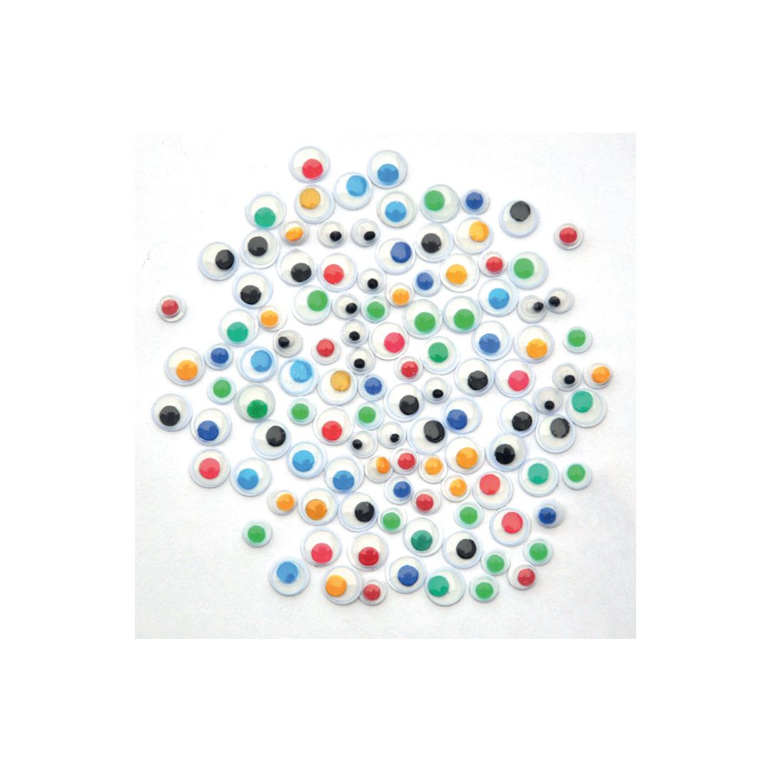 PLAYBOX Plastögon PET färgade 300/fp | Skola och förskola - Hobbymaterial - Pyssel - Ögon | Kontorsexperten