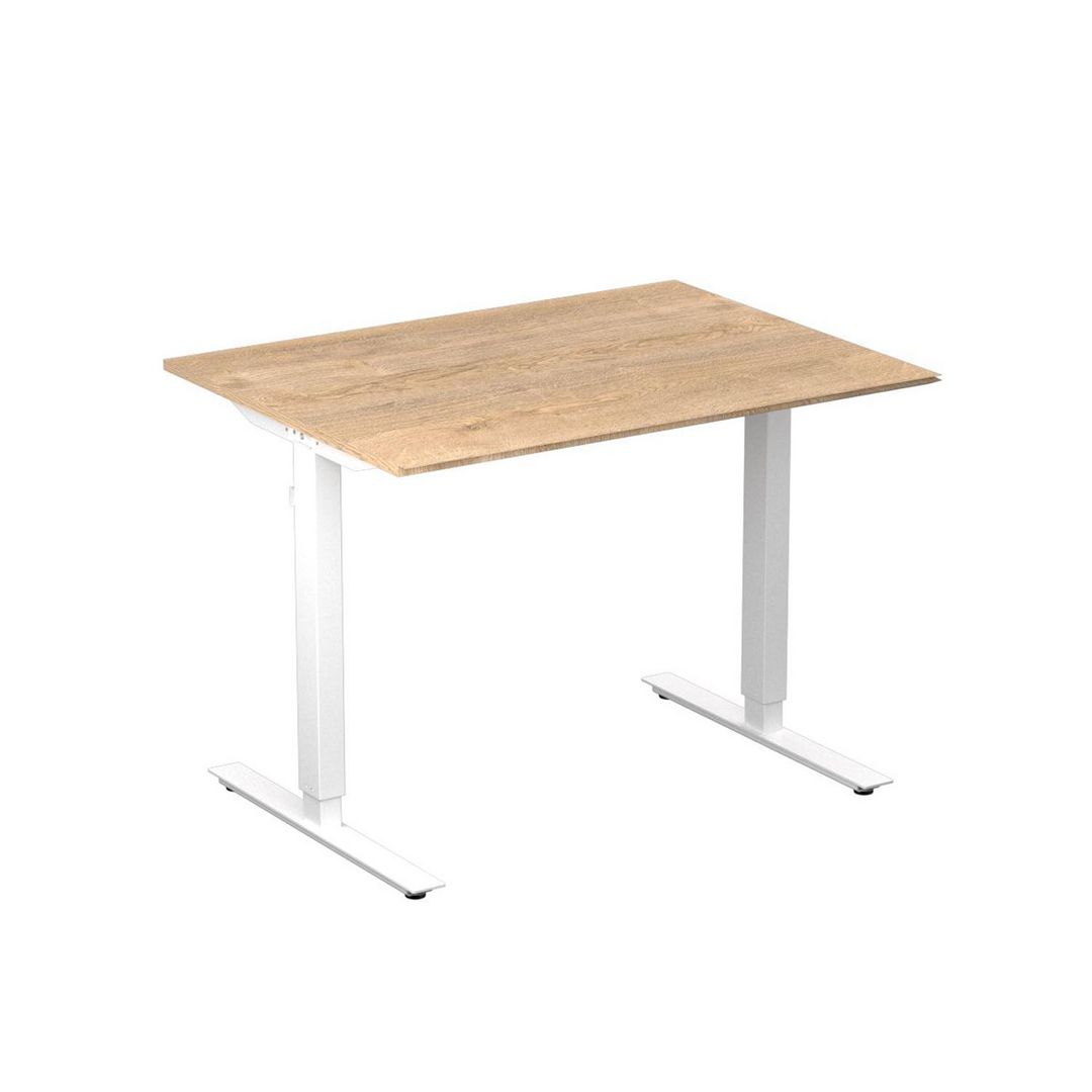DENORD DESIGN Bord höj/sänk Basic 1000x800 ek/vit | Kontorsmöbler och inredning - Bord och hurtsar - Skrivbord - Höj/sänkbar | Kontorsexperten