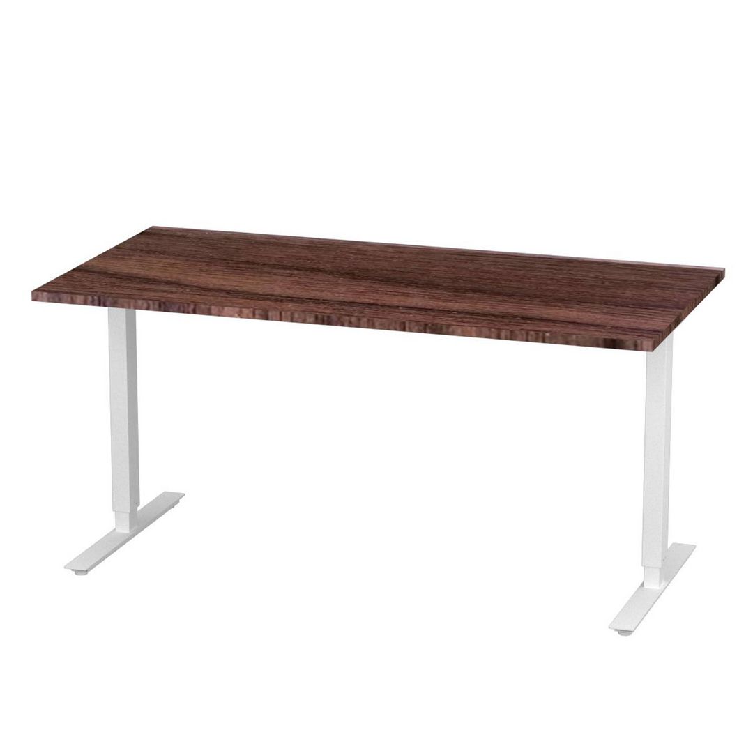 DENORD DESIGN Bord höj/sänk Basic 1600x800 valnöt/vit | Kontorsmöbler och inredning - Bord och hurtsar - Skrivbord - Höj/sänkbar | Kontorsexperten