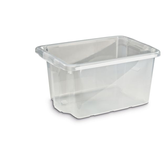 Förvaringsbox 33L, transparent | Skolmöbler och inredning - Förvaringsmöbler - Backar, boxar och korgar | Kontorsexperten