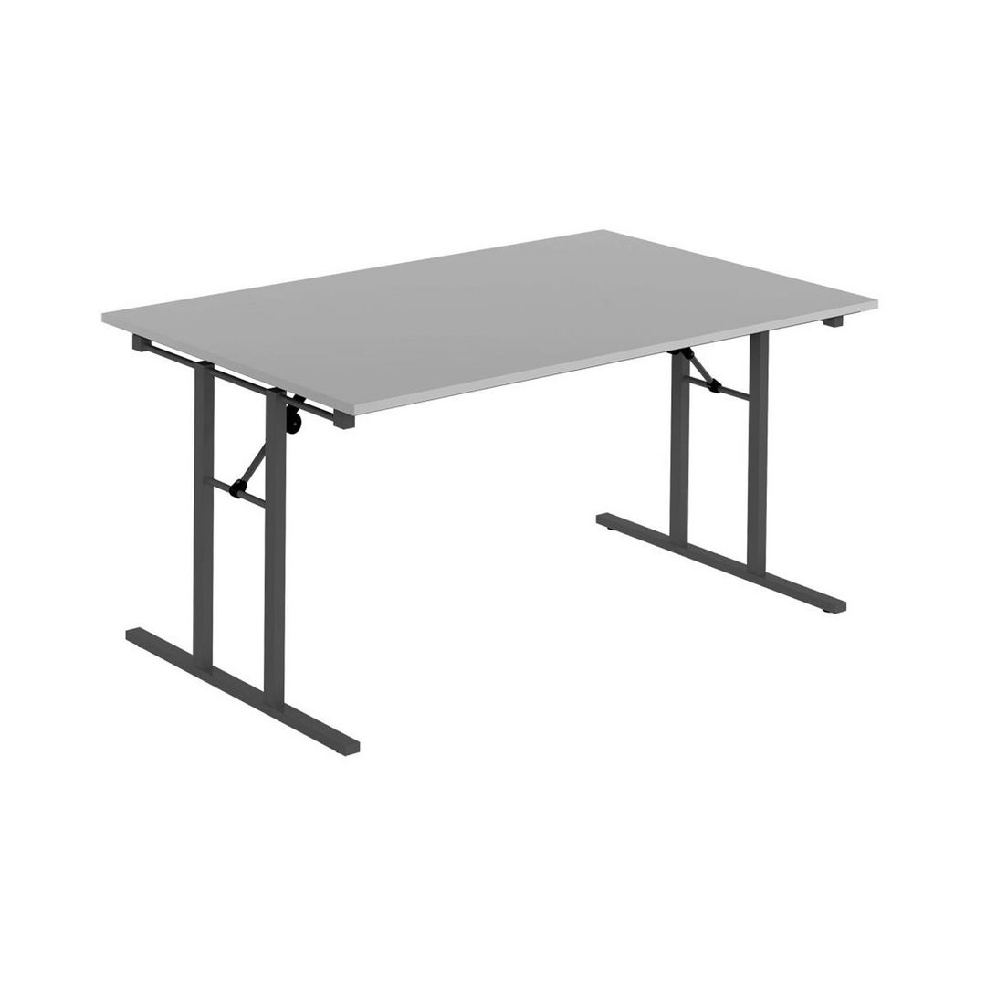 DENORD DESIGN Fällbord 1600x800x730x25 grå/svart | Kontorsmöbler och inredning - Bord och hurtsar - Fällbord | Kontorsexperten