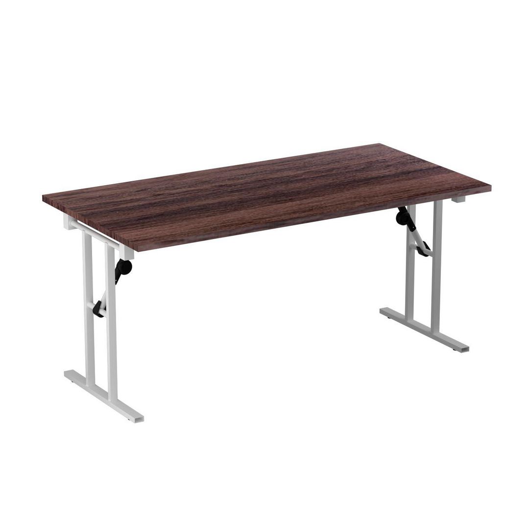 deNord Design Fällbord 1600x800x730x25 valnöt/vit | Kontorsmöbler och inredning - Bord och hurtsar - Fällbord | Kontorsexperten