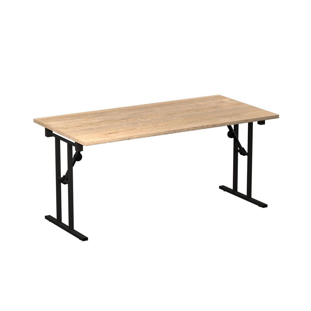 DENORD DESIGN Fällbord 1600x800x730x25 ek/svart | Kontorsmöbler och inredning - Bord och hurtsar - Fällbord | Kontorsexperten