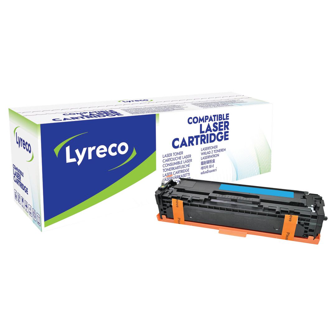 LYRECO Toner HP CF211A/731C 1,8K cyan | Toner och bläck - Tonerkassetter - Toner Lyreco | Kontorsexperten