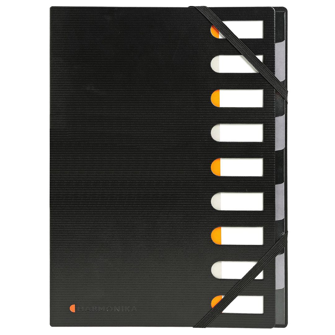 EXACOMPTA Sorteringsmapp 9-flik svart | Kontorsmaterial - Mappar och plastfickor - Sorteringsmappar | Kontorsexperten