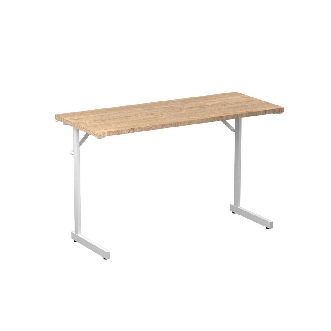DENORD DESIGN Fällbord 1200x500x715x18 ek/vit | Kontorsmöbler och inredning - Bord och hurtsar - Fällbord | Kontorsexperten