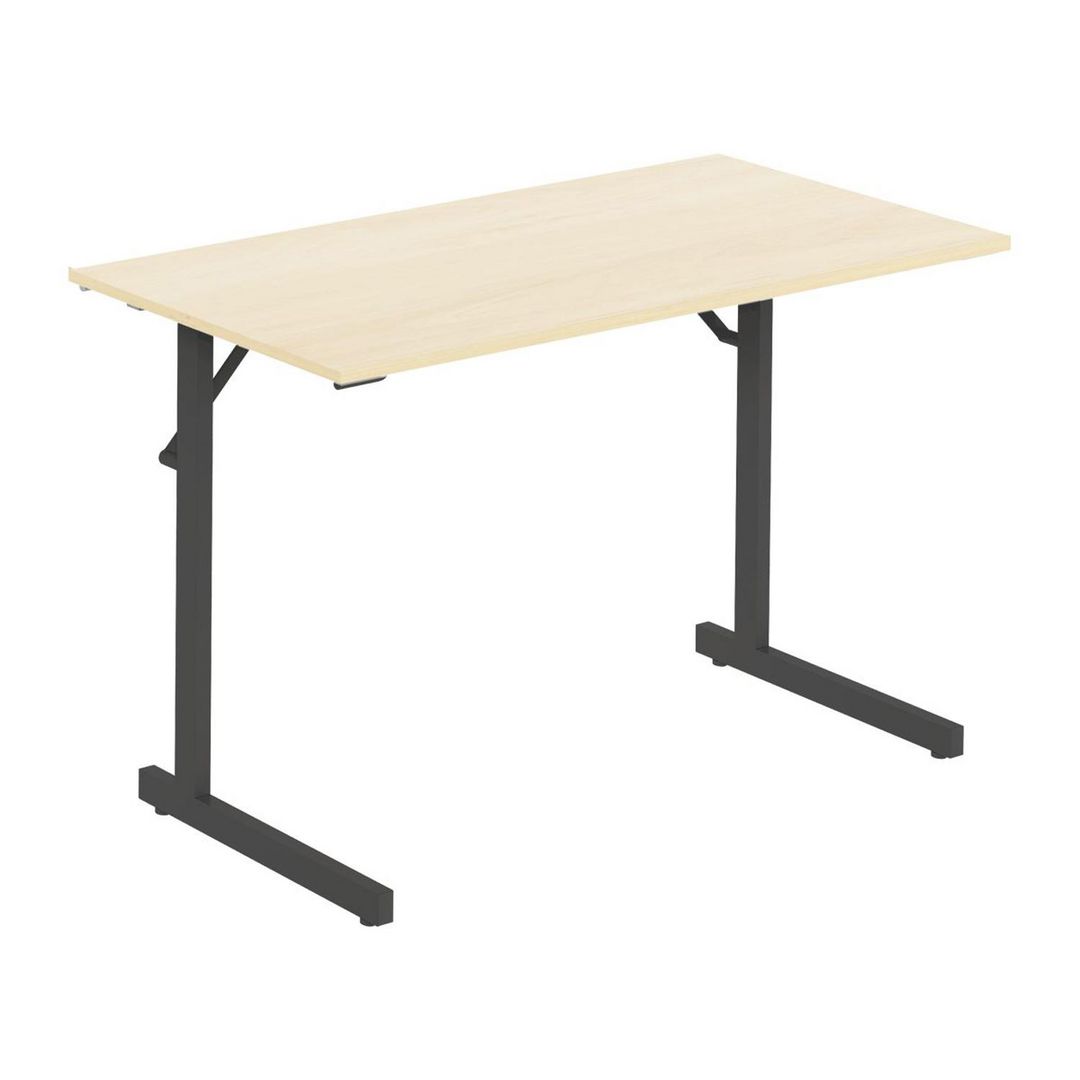 deNord Design Fällbord 1200x500x715x18 björk/svart | Kontorsmöbler och inredning - Bord och hurtsar - Fällbord | Kontorsexperten