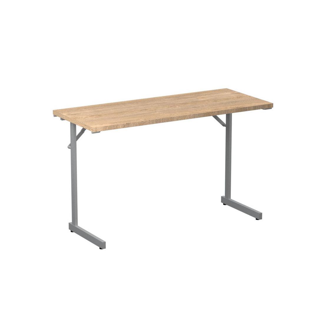 DENORD DESIGN Fällbord 1200x500x715x18 ek/silver | Kontorsmöbler och inredning - Bord och hurtsar - Fällbord | Kontorsexperten
