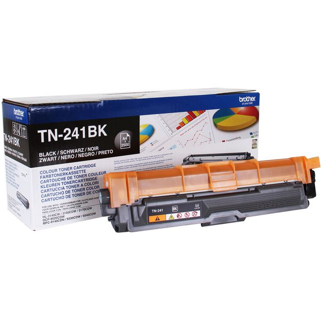 BROTHER Toner TN241BK svart | Toner och bläck - Tonerkassetter - Toner Brother | Kontorsexperten