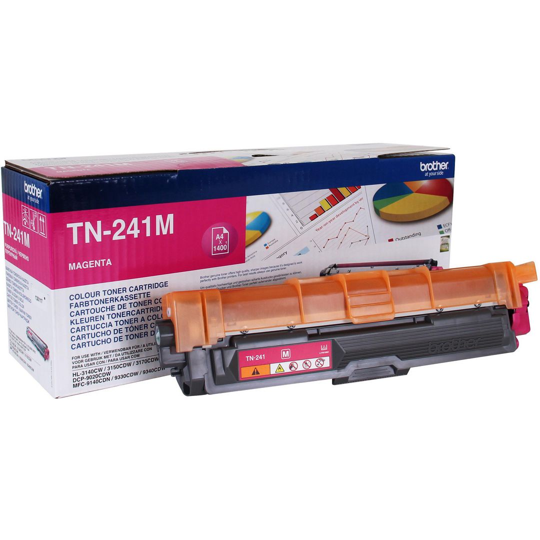 BROTHER Toner, TN-241 M, TN-241M, magenta, singelförpackning | Toner och bläck - Tonerkassetter - Toner Brother | Kontorsexperten