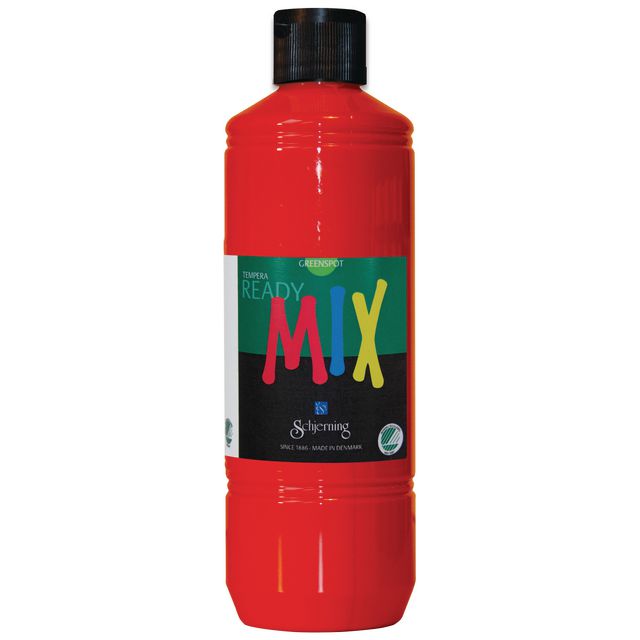 Readymix Svanenmärkt 500ml röd | Skola och förskola - Målarfärg och tillbehör - Readymix | Kontorsexperten
