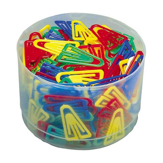 Laurel Plastgem, Plast, 35mm sorterade färger 200/fp | Kontorsmaterial - Till skrivbordet - Gem | Kontorsexperten