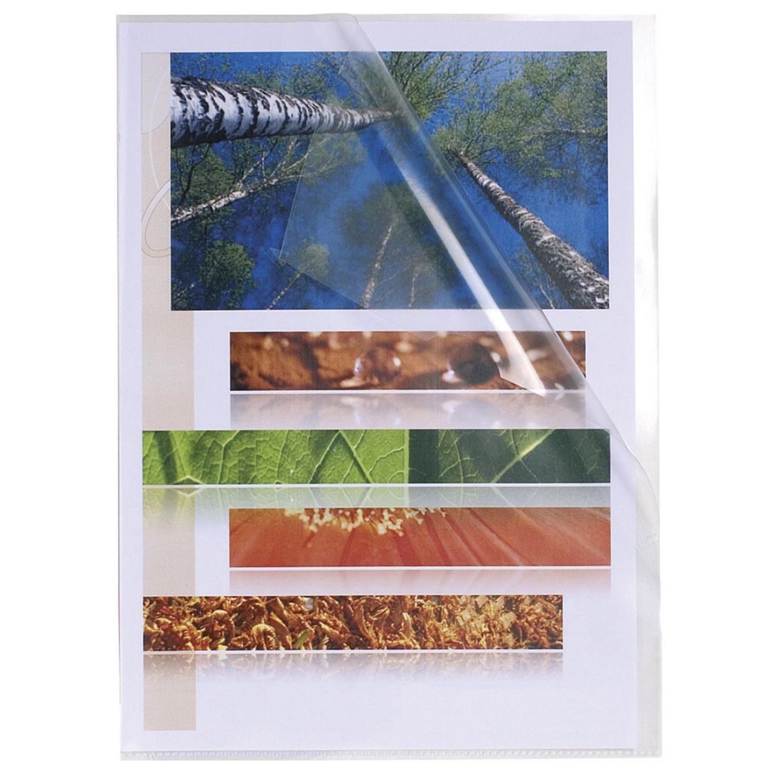 EXACOMPTA Plastficka A4 0,12mm klar 100/fp | Kontorsmaterial - Mappar och plastfickor - Plastfickor - Öppen överkant | Kontorsexperten