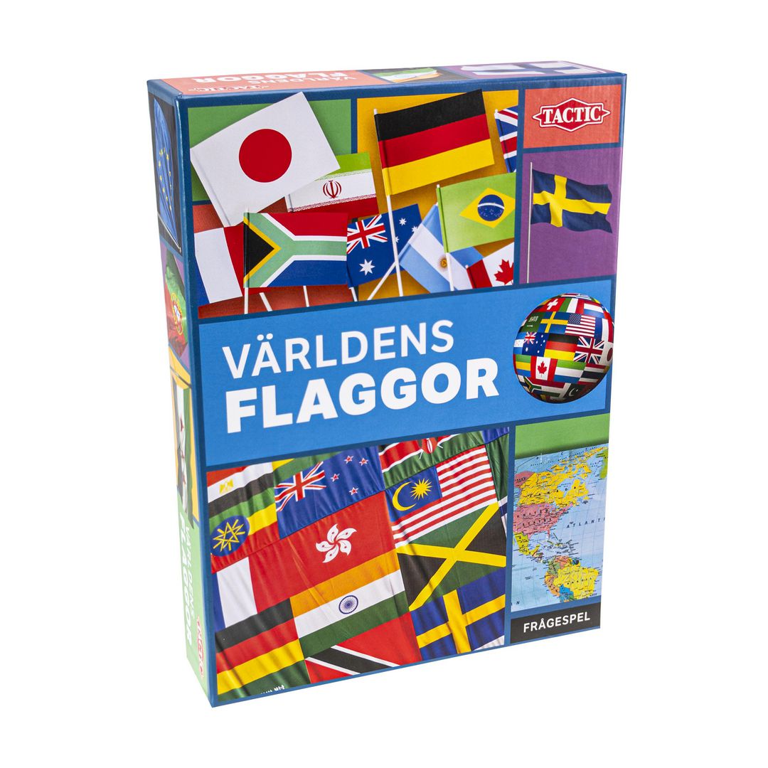 TACTIC Spel Världens flaggor | Skola och förskola - Lekmaterial - Kvartett och kortspel | Kontorsexperten