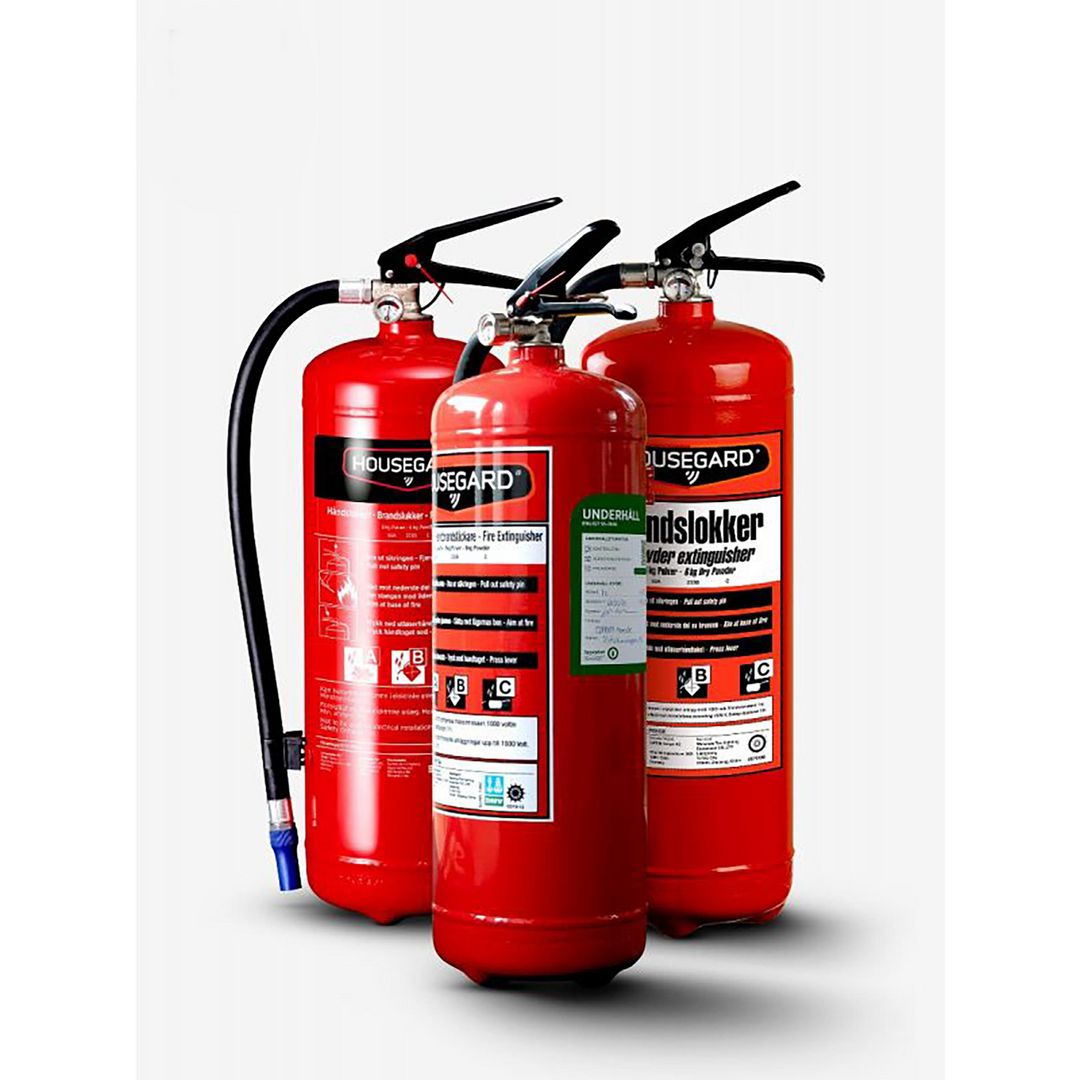 HOUSEGARD Brandsläckare ReUse Pulver röd 55A | Skyddsutrustning - Brandsäkerhet - Brandsläckare | Kontorsexperten