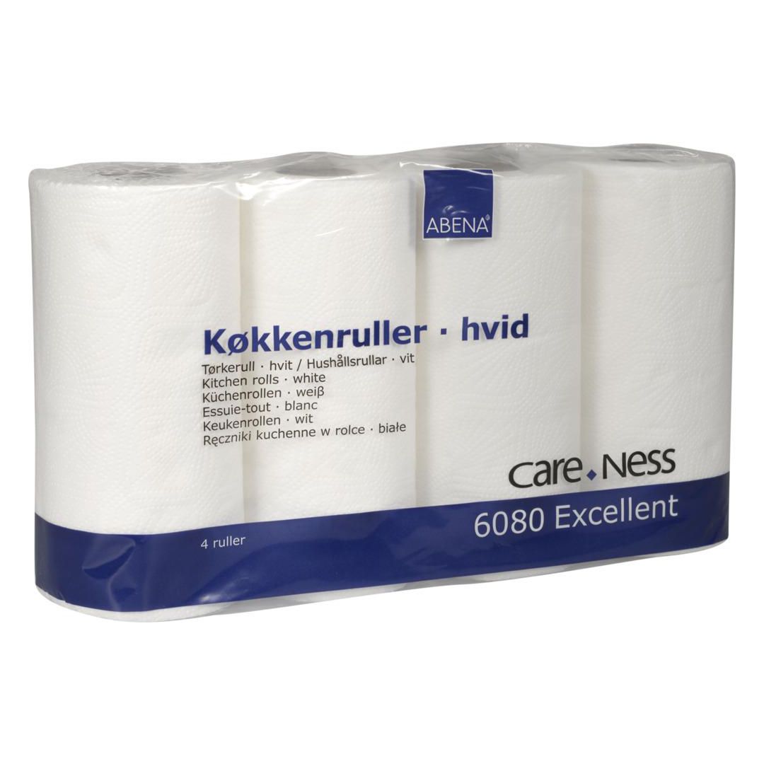 ABENA Hushållspapper Care-Ness Excellent 2-lagers vit 4/fp | Städ och hygien - Toalettpapper och torkpapper - Hushållspapper | Kontorsexperten