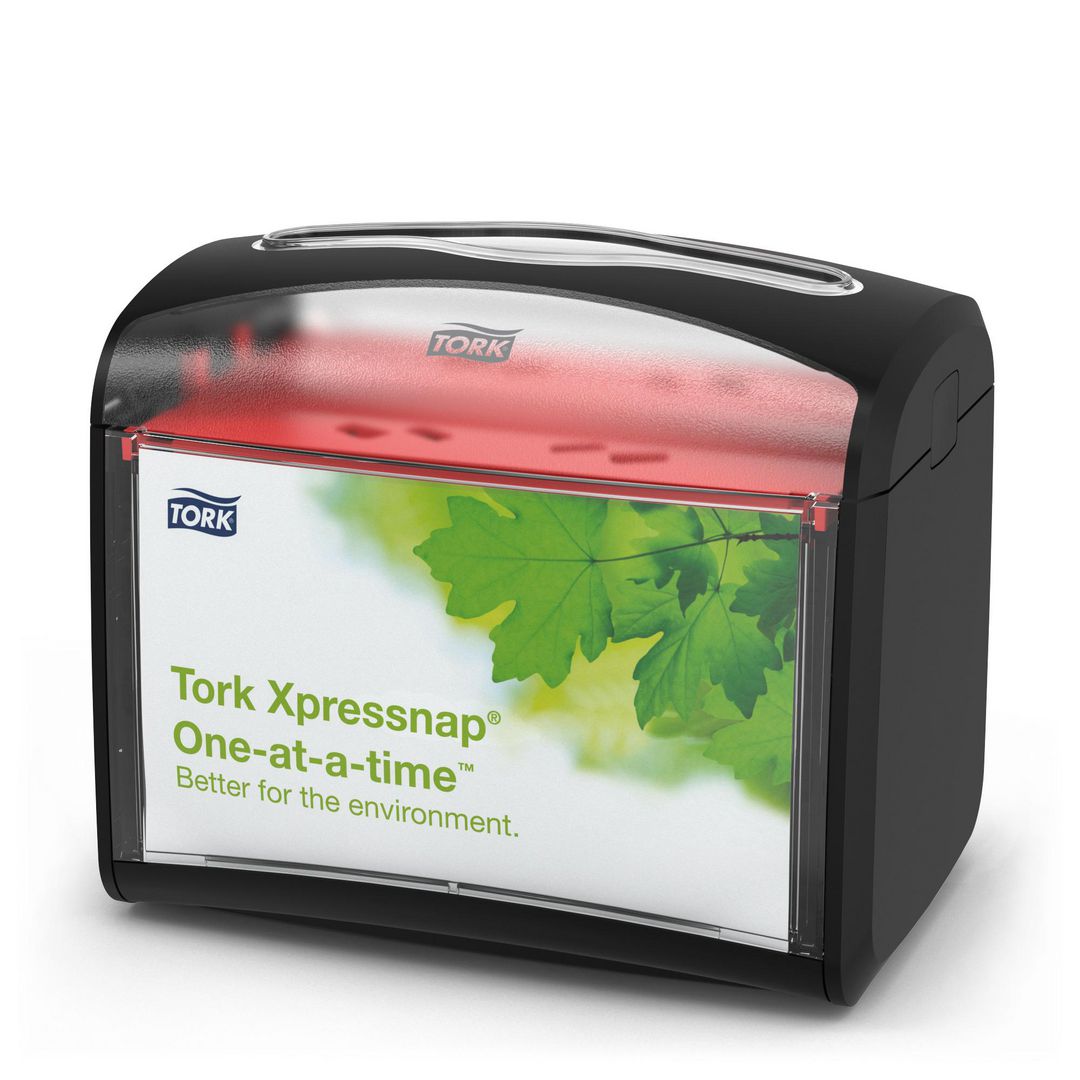 TORK Dispenser Xpressnap plast svart 155 x 201 x 150 mm | Kök och servering - Servetter och dukar - Servettdispenser | Kontorsexperten