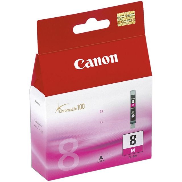 Canon Bläckpatron, PIXMA CLI-8 PM, 0625B001, ChromaLife100, fotomagenta, singelförpackning | Toner och bläck - Bläckpatroner - Bläckpatroner Canon | Kontorsexperten