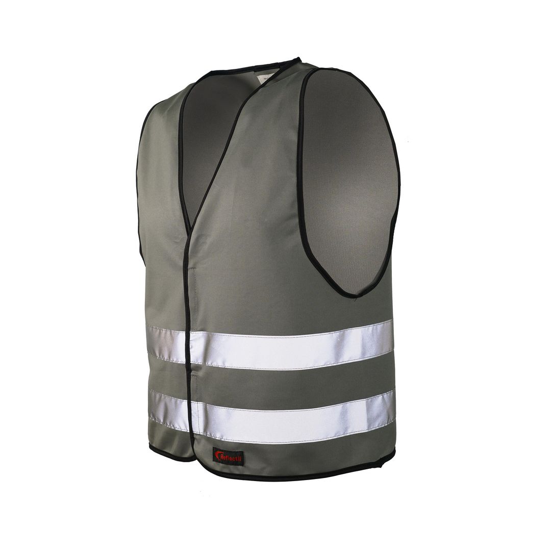 REFLECTIL Reflexväst Barn Kardborre XXS Grå | Skola och förskola - Idrott, hälsa och rörelse - Västar, reflexer och promenadrep | Kontorsexperten
