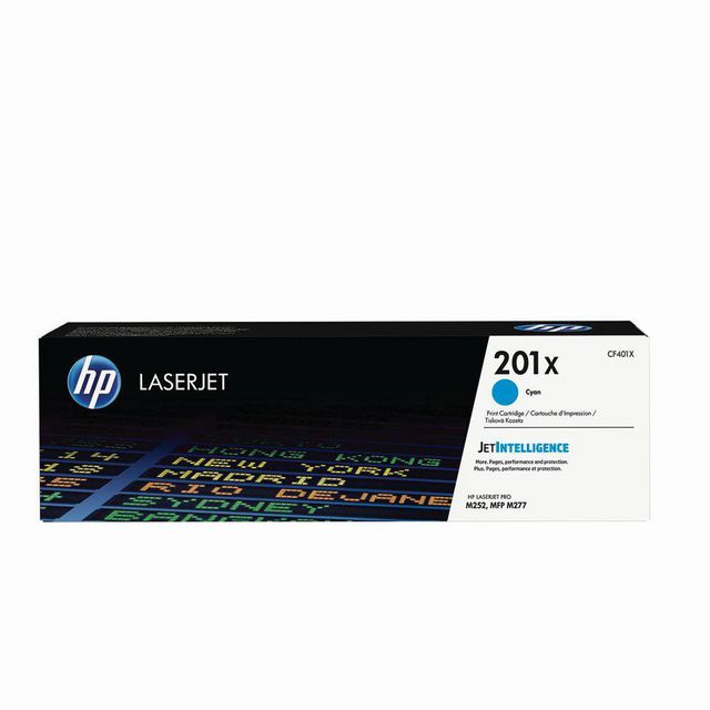 HP Toner CF401X 201X 2,3K Cyan | Toner och bläck - Tonerkassetter - Toner HP | Kontorsexperten