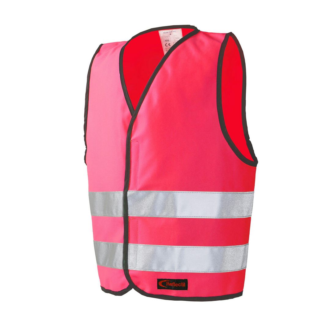 REFLECTIL Reflexväst Barn Kardborre XXS rosa | Skola och förskola - Idrott, hälsa och rörelse - Västar, reflexer och promenadrep | Kontorsexperten