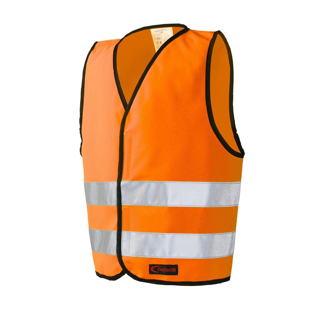 REFLECTIL Reflexväst Barn Kardborre XS orange | Skola och förskola - Idrott, hälsa och rörelse - Västar, reflexer och promenadrep | Kontorsexperten