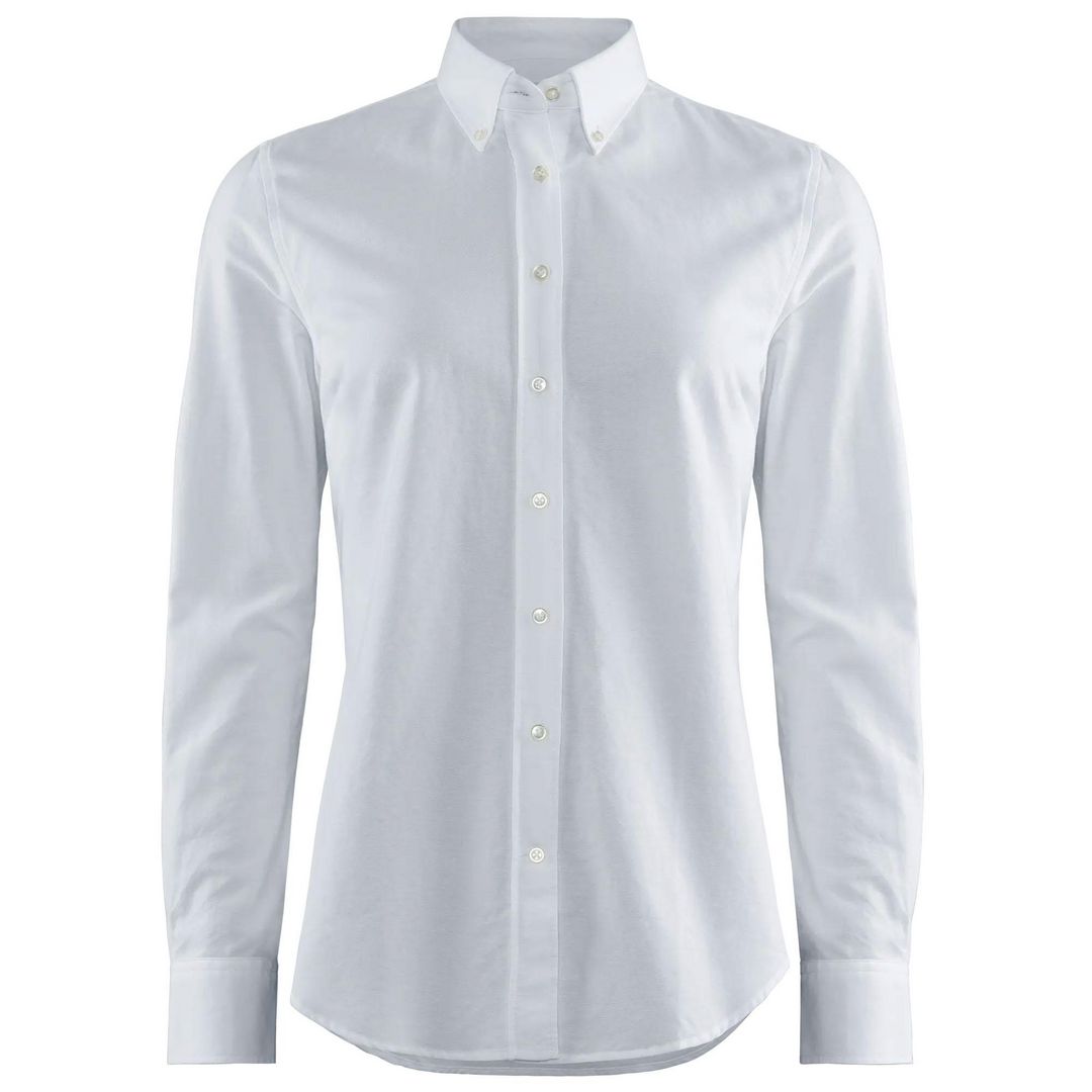 Oxfordskjorta Porto dam vit L | Yrkeskläder - Skjortor och blusar - Skjortor | Kontorsexperten