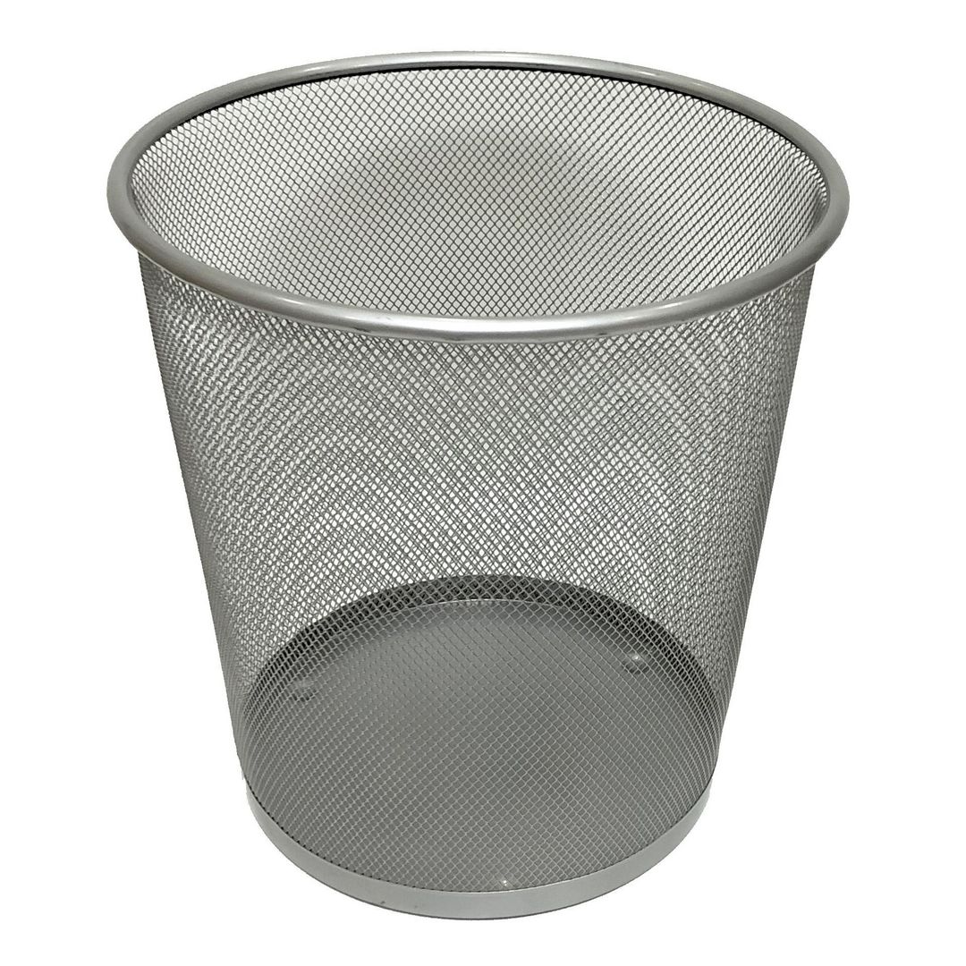 Papperskorg Liten, 11L Silver | Kontorsmaterial - Till skrivbordet - Papperskorgar | Kontorsexperten