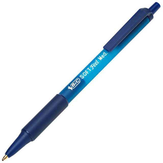BIC Kulpenna, SoftFeel® Clic Grip, blått | Kontorsmaterial - Pennor - Kulpennor | Kontorsexperten