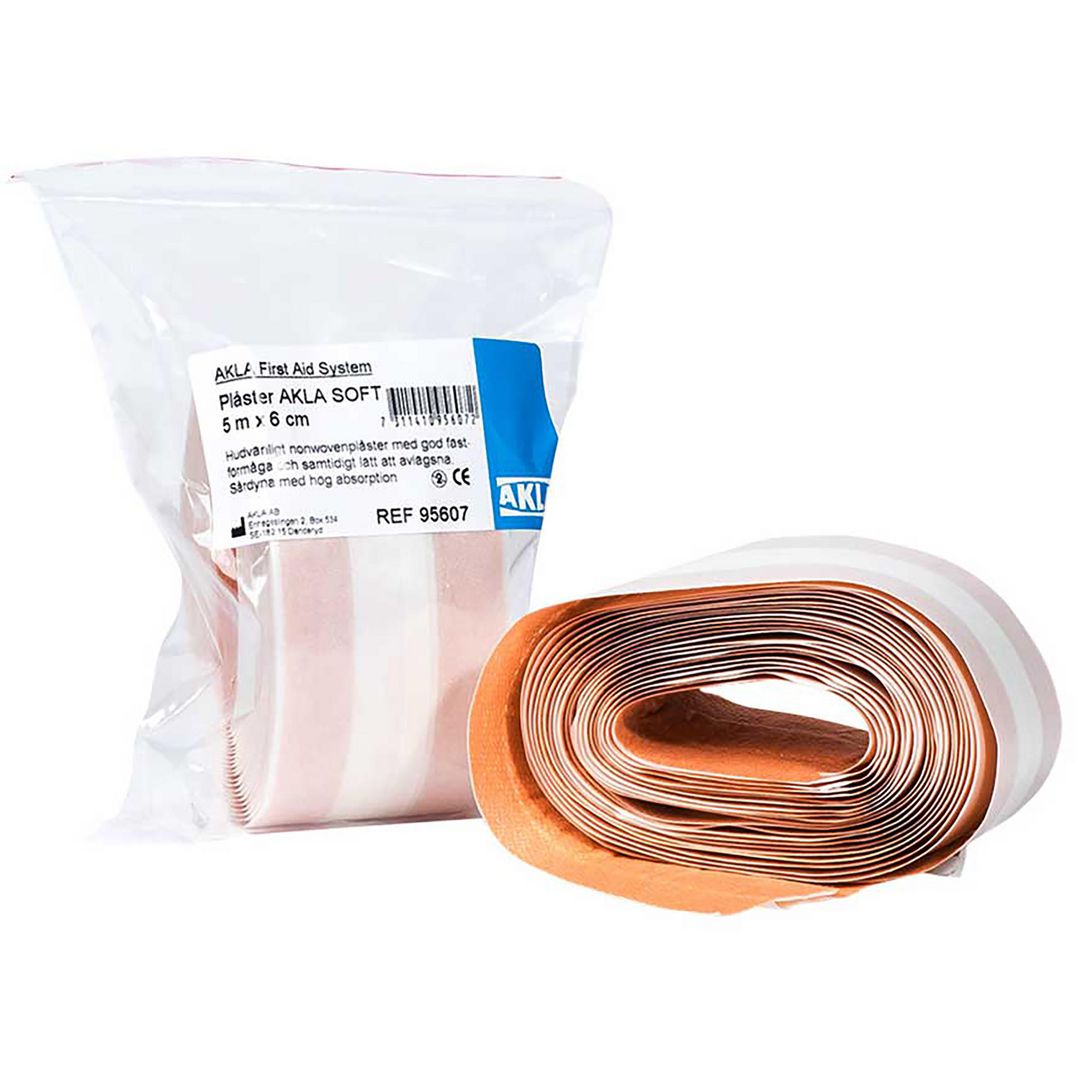 AKLA Plåster soft 1mx6cm | Skyddsutrustning - Första Hjälpen - Plåster | Kontorsexperten