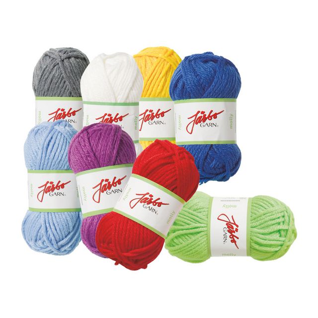 Akrylgarn Molly 8 färger | Skola och förskola - Hobbymaterial - Garn | Kontorsexperten