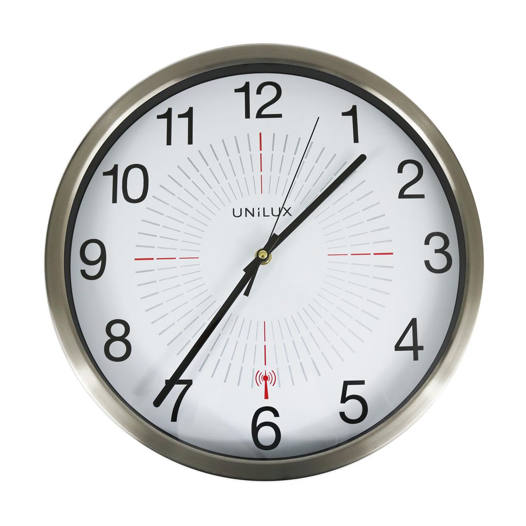 UNILUX Väggklocka UNILUX Outdoor ø35,5 cm grå | Kontorsmöbler och inredning - Väggur - Väggur | Kontorsexperten
