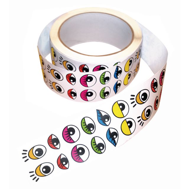 PLAYBOX Stickers färgade ögon 2000/fp | Skola och förskola - Hobbymaterial - Bokmärken och stickers | Kontorsexperten