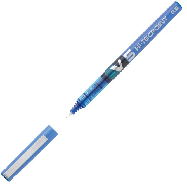 PILOT Bläckkulpenna, Hi-Tecpoint V5, 0,5 mm, blå | Kontorsmaterial - Pennor - Bläckkulpennor | Kontorsexperten