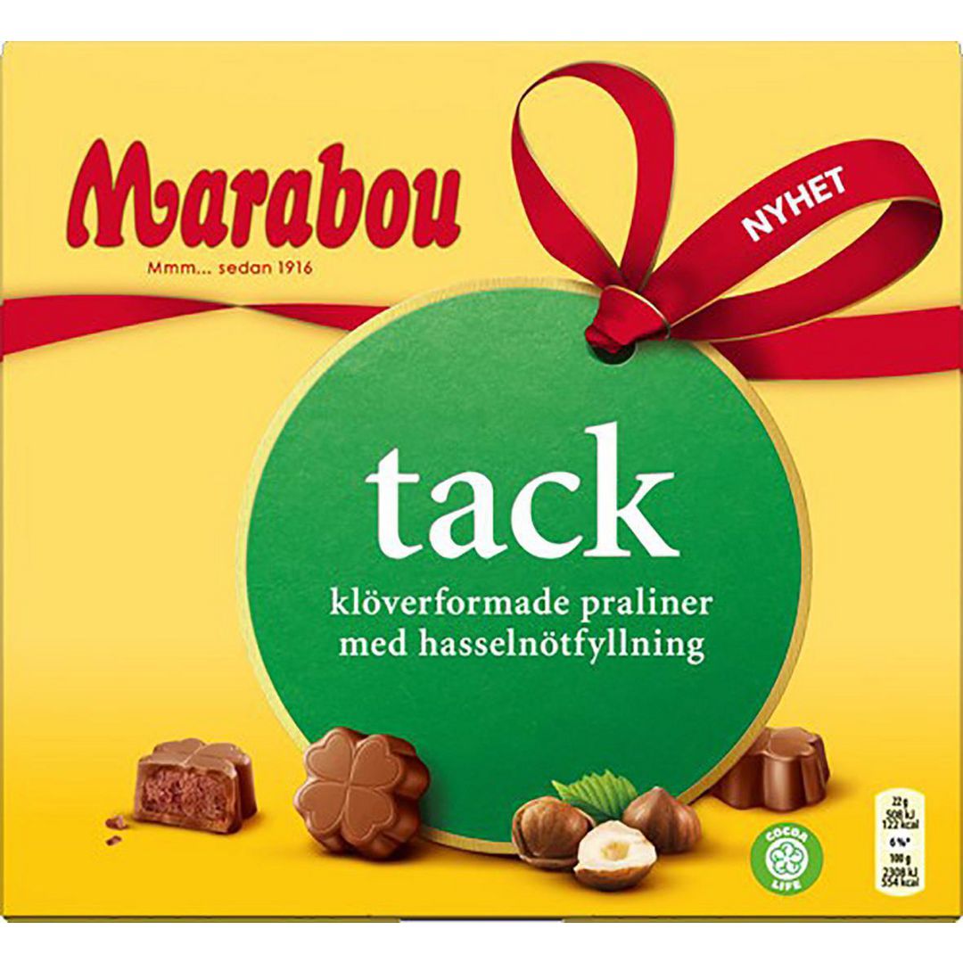 MARABOU Choklad Tack Hazelnut 110g | Kök och servering - Ätbart - Godis och choklad | Kontorsexperten