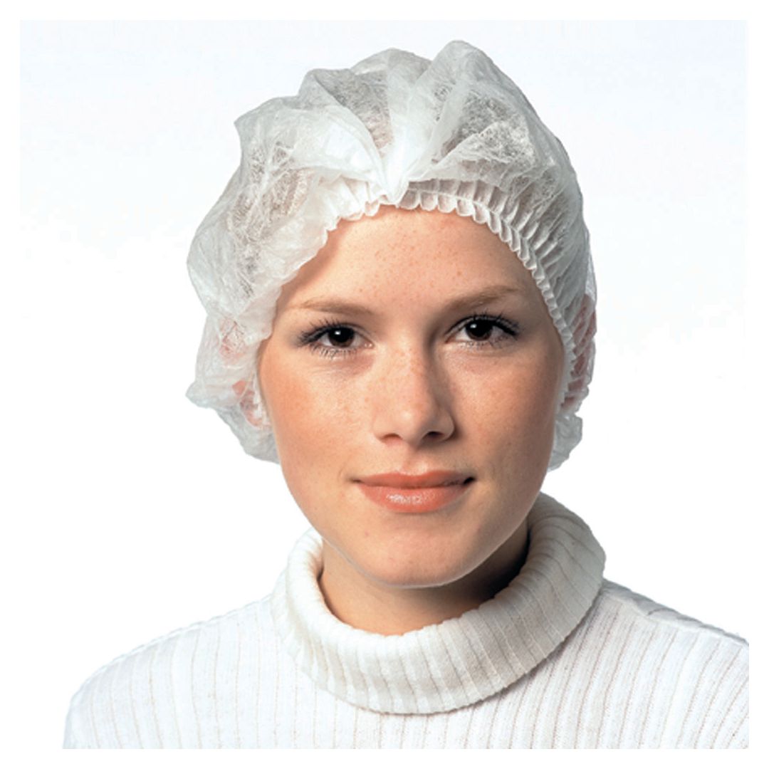 GRANBERG Hårnät 0045 vit 100/fp | Skyddsutrustning - Engångskläder - Hår- och skäggnät | Kontorsexperten