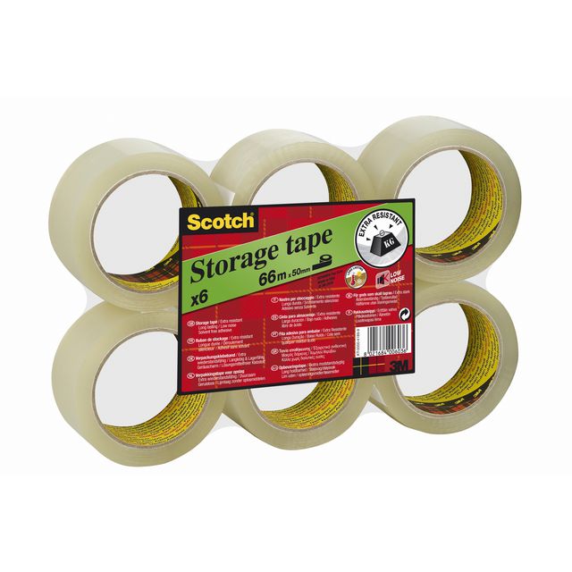 SCOTCH Packtejp 313 PP 38mmx66m extra tjock 38mmx66m klar | Emballage och lagerutrustning - Packtejper - Packtejp PP | Kontorsexperten