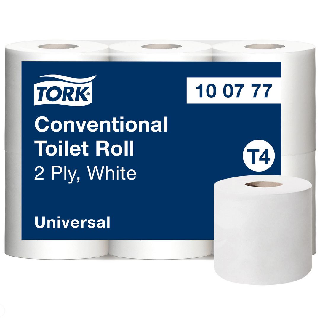 TORK Toalettpapper T4 Universal 2-lag 6/fp | Städ och hygien - Toalettpapper och torkpapper - Toalettpapper - rulle | Kontorsexperten