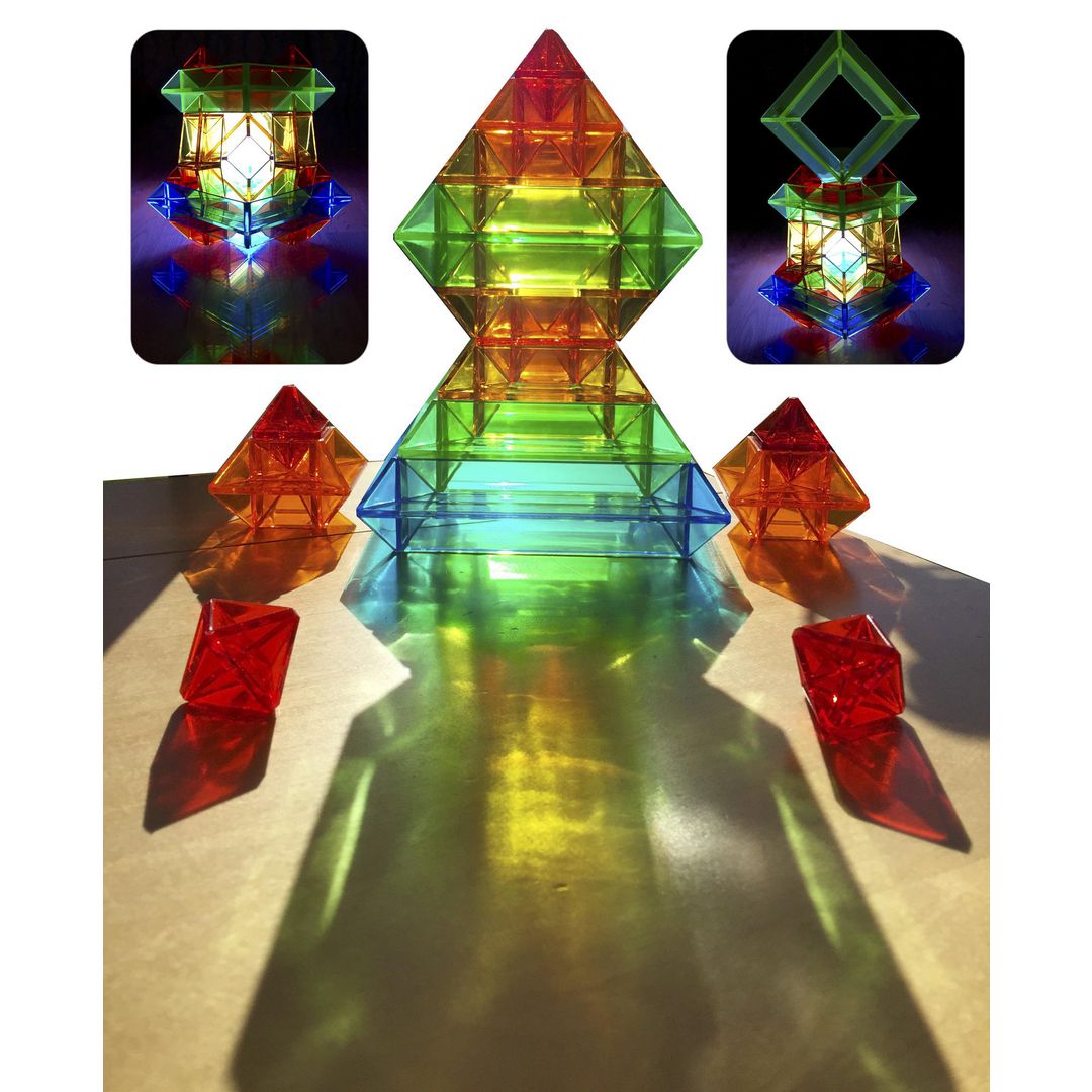 Geometriska figurer transparent 15/fp | Skola och förskola - Klassrummet / Lära - Sensoriska produkter | Kontorsexperten