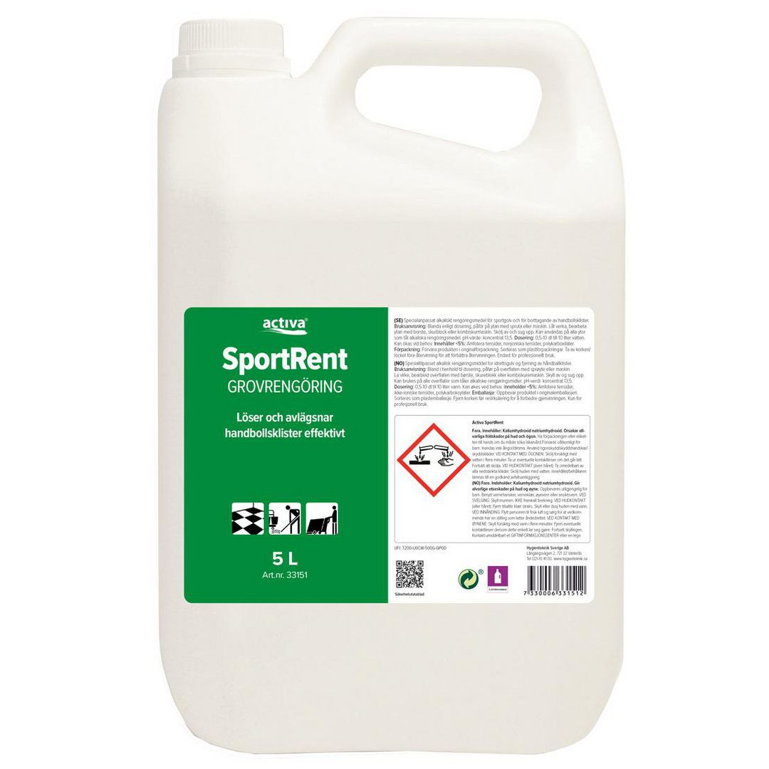 ACTIVA Sportrent 5L | Städ och hygien - Golvunderhåll - Golvrengöring | Kontorsexperten