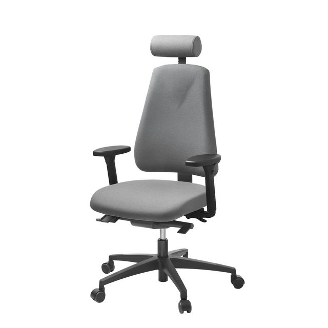 LANAB DESIGN Kontorsstol LD6340 grå m armstöd | Kontorsmöbler och inredning - Stolar och sittmöbler - Kontorsstolar | Kontorsexperten